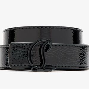 Christian Louboutin Glossy Black Belt